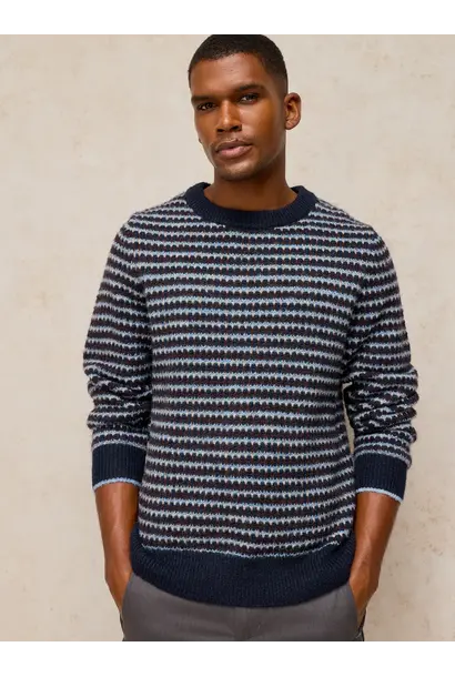 hamilton stripe jumper blue multi
