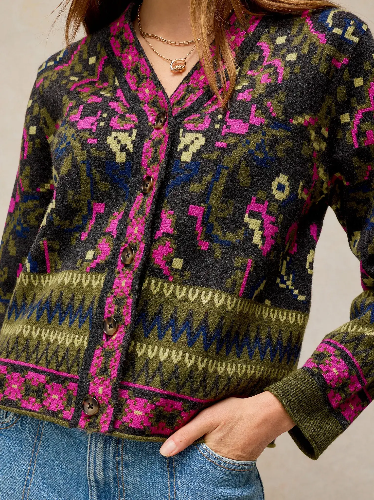 Ceder fairisle jaquard vest-3