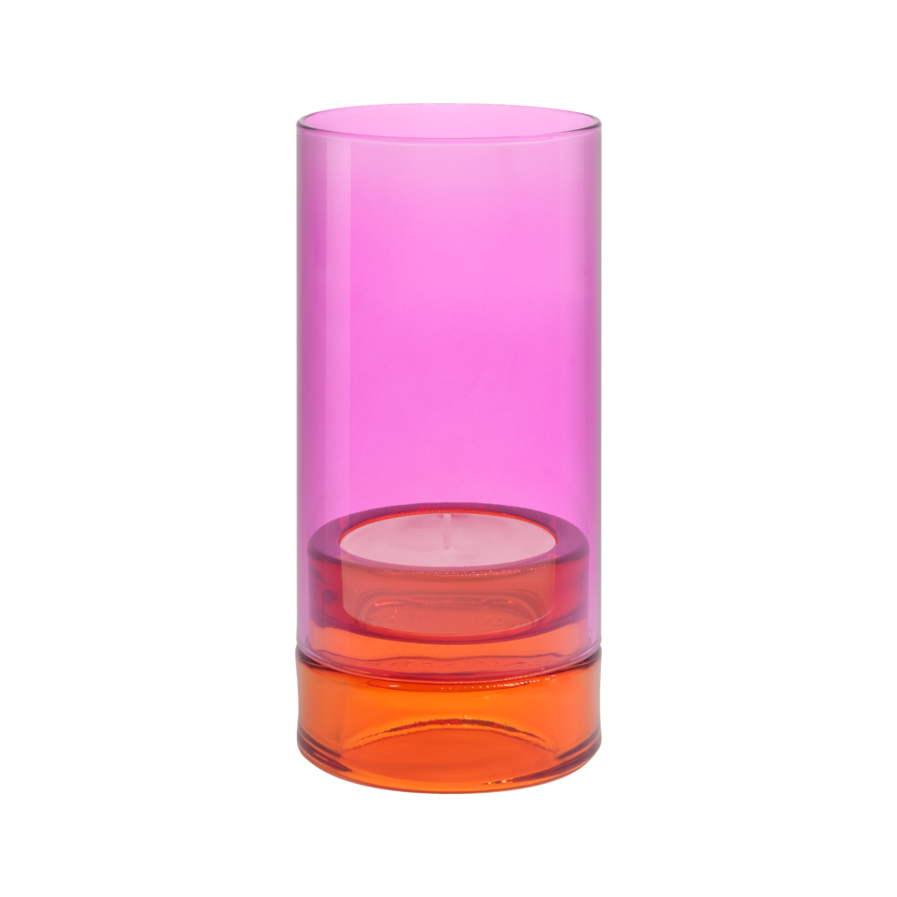 glass lantern 'lys'pink-1