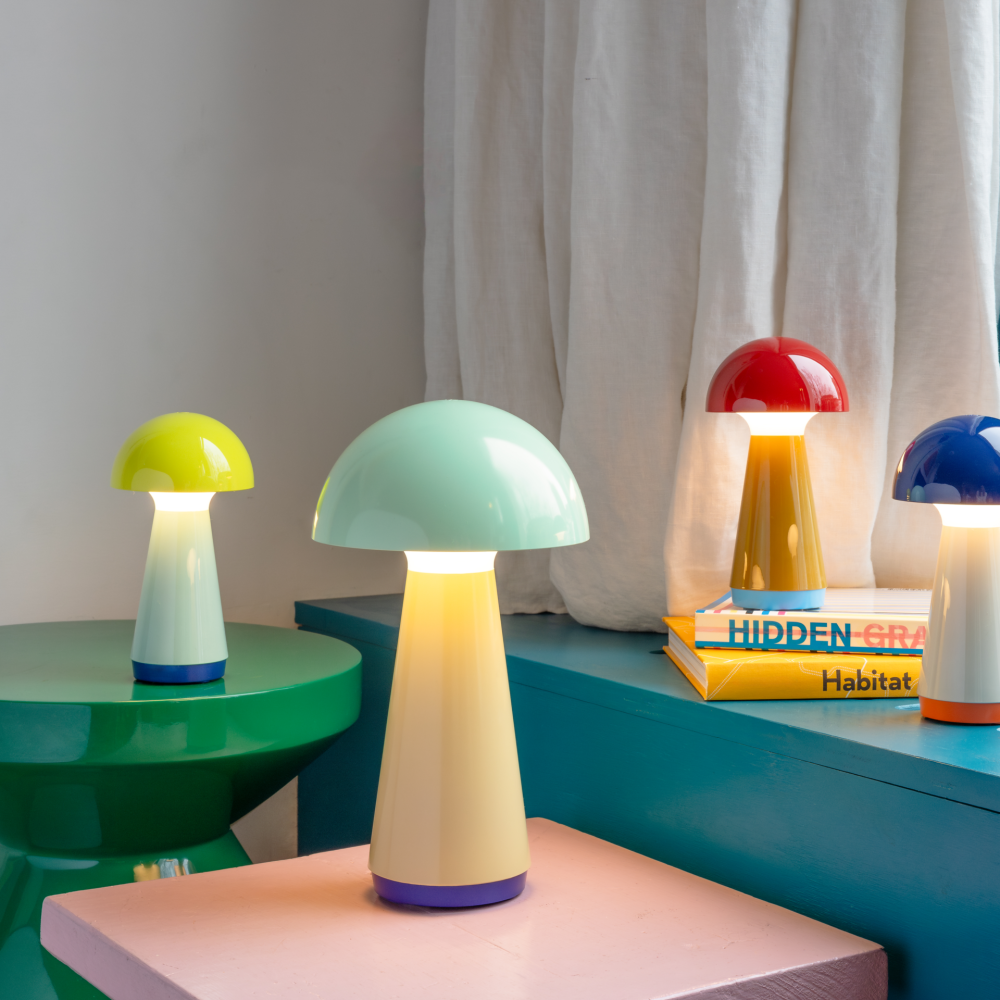 REMEMBER Bobbi Geel | Kleine Oplaadbare Tafellamp-4