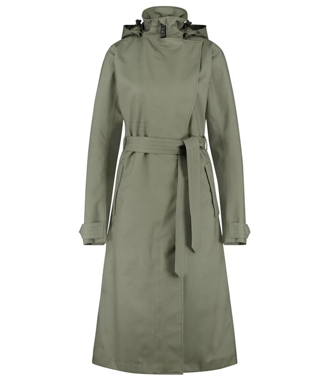 Agu Agu Urban outdoor Trenchcoat long Women Army Green