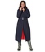 Happy Rainy Days Happy Rainy Days Lange regenjas Dames Navy/Red