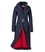 Happy Rainy Days Happy Rainy Days Lange regenjas Dames Navy/Red