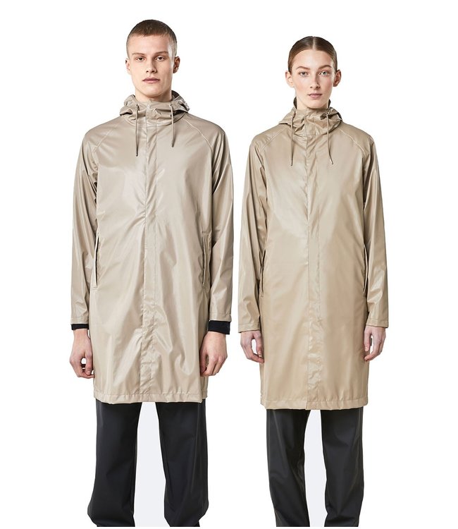 token Traditioneel Onze onderneming RAINS Coat Shiny Beige| Een regenjas dames en heren van hoge kwaliteit -  LoveforRain