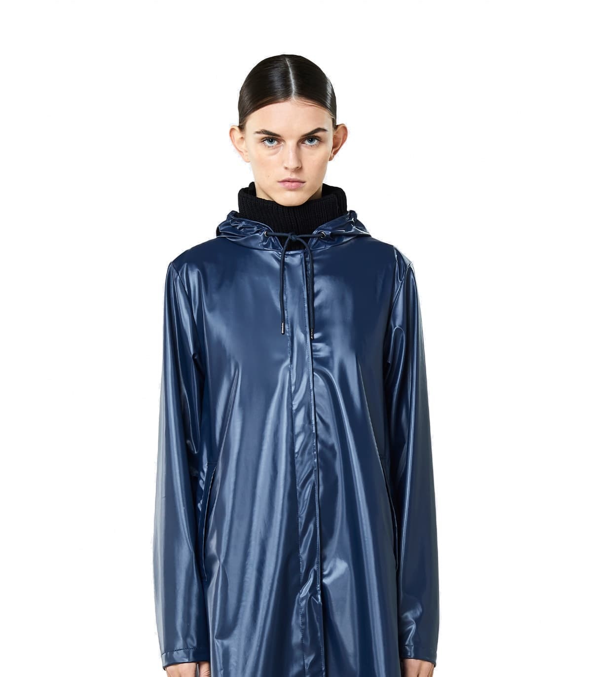 RAINS A-Line Jacket Shiny Blue - Hoogendijk Care eCommerce