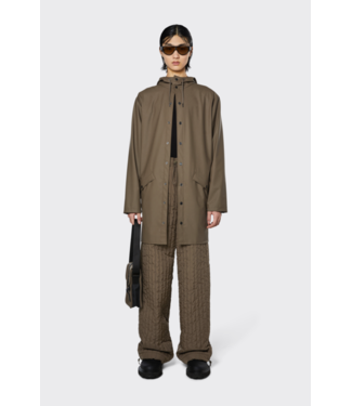 RAINS Long Jacket Wood