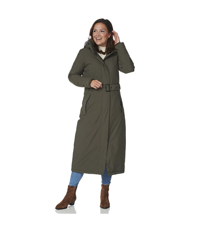 Happy Rainy Days Lange Regenjas Padded Olive - LoveforRain