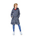 Happy Rainy Days Happy Rainy Days Raincoat Dames  Porto Blue/ White