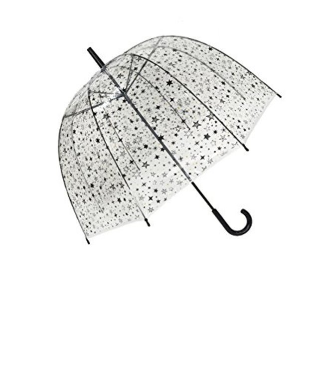 Umbrella transparent with stars - for children