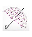 Smati Large transparent umbrella Cherry