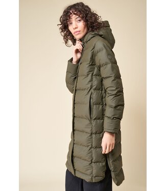 TANTÄ Tanta Long Ladies Puffer Puddle Khaki