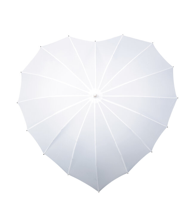 LoveforRain Umbrella Falcone Heart-shaped White Windproof