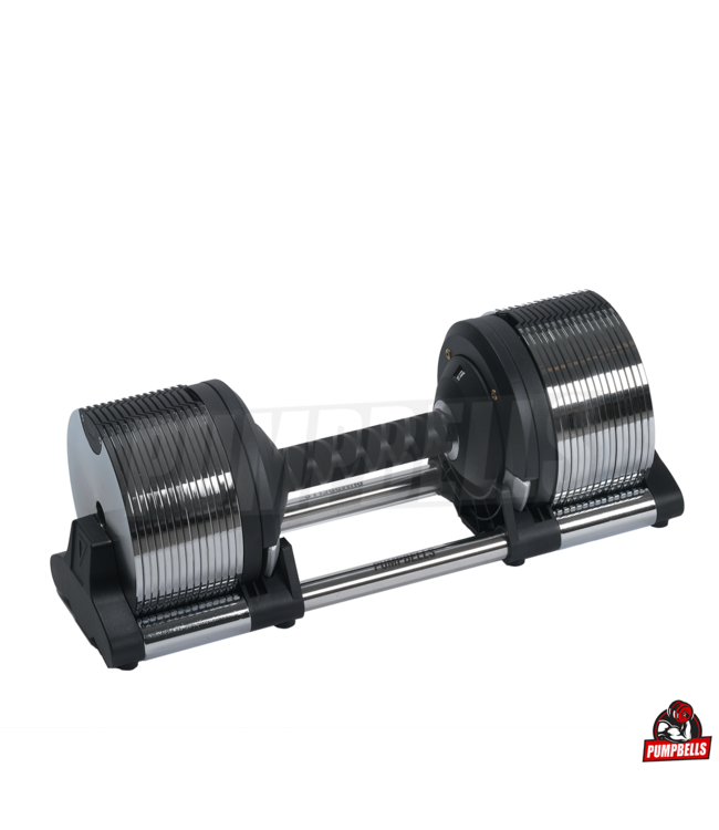 32 KG  | 30 DUMBBELLS (IN ÉÉN) | ZONDER RAND - MIDDEN MEI WEER VOORRADIG 5% PRE-ORDER KORTING