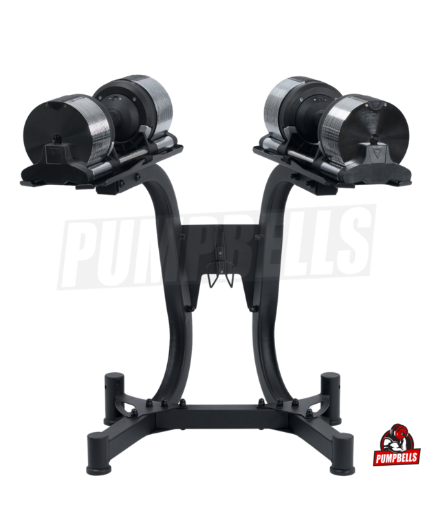 COMBIDEAL 2 X 32KG | 30 DUMBELLS (ZONDER RAND) + STAND