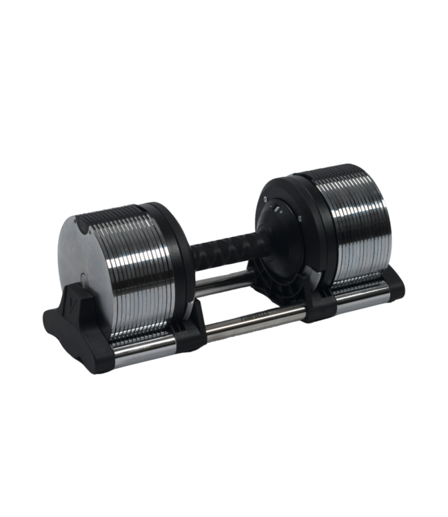 32 KG VERSTELBARE DUMBBELL  | 30 DUMBBELLS (IN ÉÉN) | ZONDER RAND