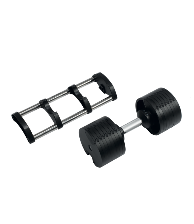 28 KG VERSTELBARE DUMBBELL | 8 (met magneetgewichten 15) DUMBBELLS (IN ÉÉN)