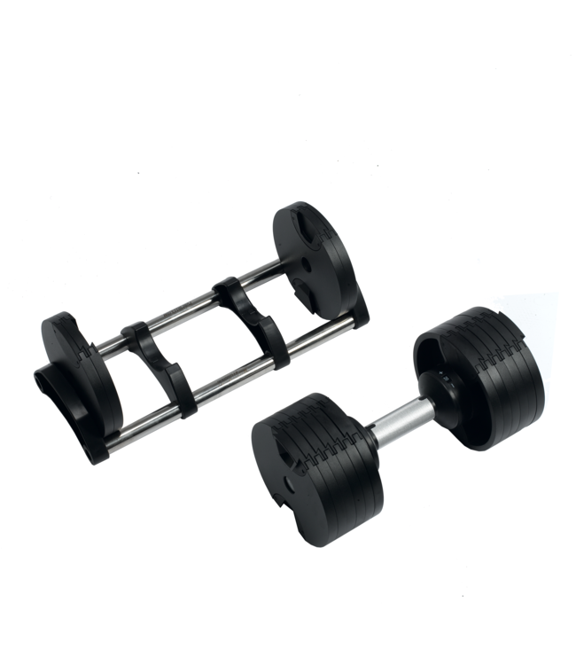 28 KG VERSTELBARE DUMBBELL | 8 (met magneetgewichten 15) DUMBBELLS (IN ÉÉN)
