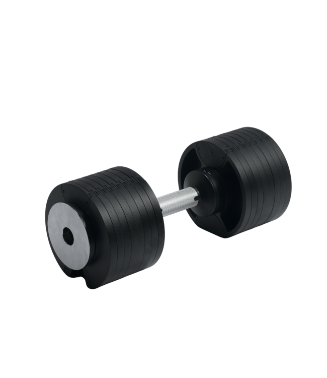 COMBIDEAL 2 x 28KG | 8 (met magneetgewichten 15) DUMBELLS  + STAND