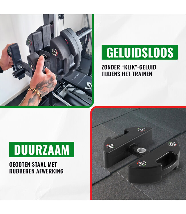 HALTERSCHIJVEN - DUMBBELLS - KETTLEBELLS SET 5 - 20kg Incl. rek