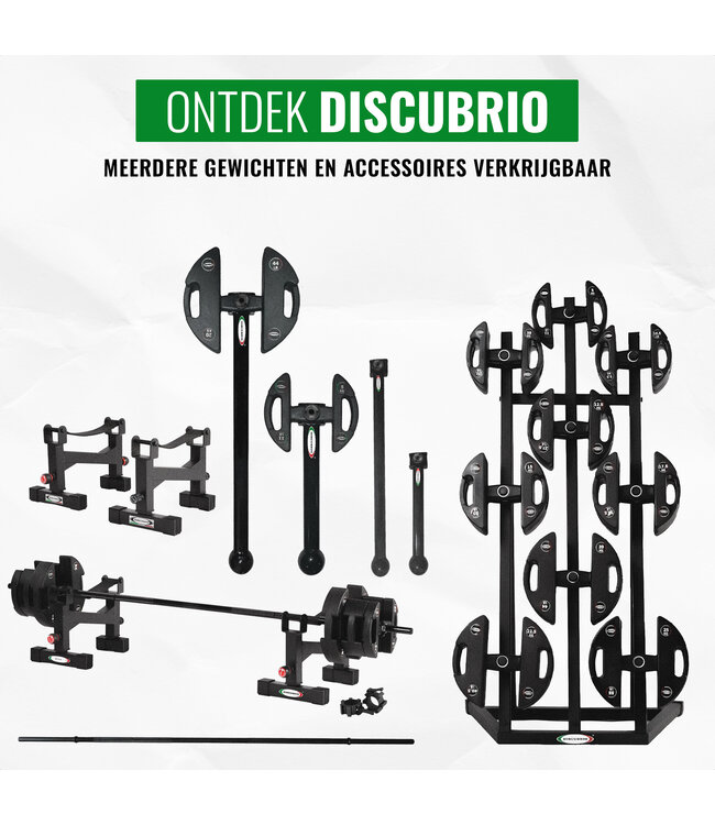 HALTERSCHIJVEN - DUMBBELLS - KETTLEBELLS SET 5 - 20kg Incl. rek