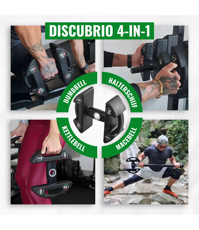 HALTERSCHIJVEN - DUMBBELLS - KETTLEBELLS SET 5 - 20kg Incl. rek