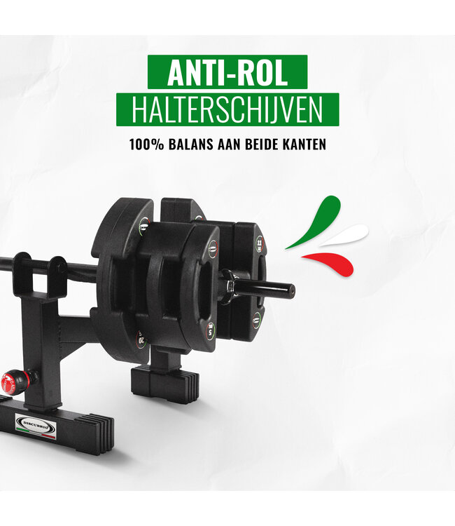 HALTERSCHIJVEN - DUMBBELLS - KETTLEBELLS SET 5 - 20kg Incl. rek