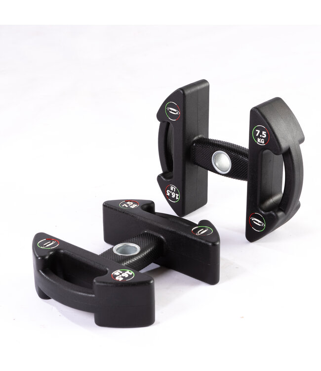 HALTERSCHIJVEN - DUMBBELLS - KETTLEBELLS SET 5 - 20kg Incl. rek