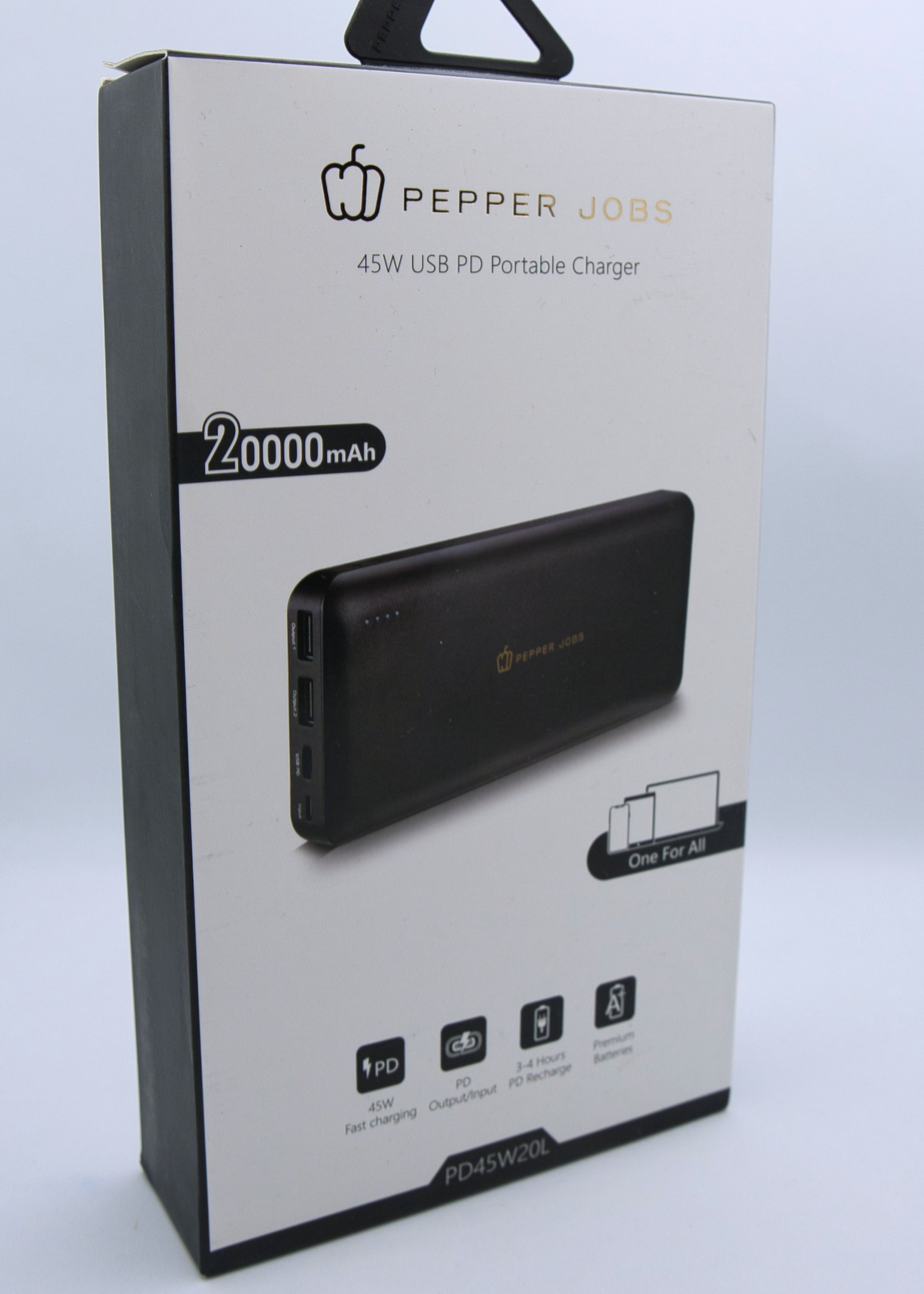 Powerbank PD45W20L + USB-A naar USB-C Kabel | iphone | 20000 mah | - PEPPER-JOBS.store By Buxistic