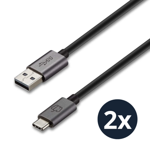 USB-A naar USB-C Kabel 1 Meter 2 Pack USB-A naar USB-C Kabel 1 Meter 2 Pack