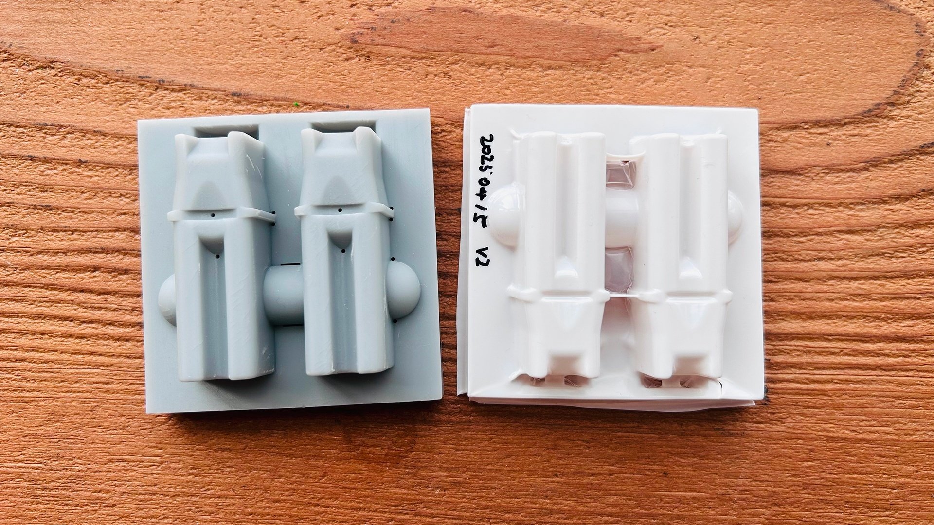 Second version of the mould design