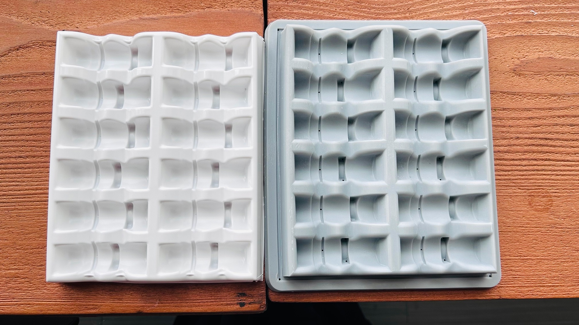 Fifth version of the design, using a positive mould