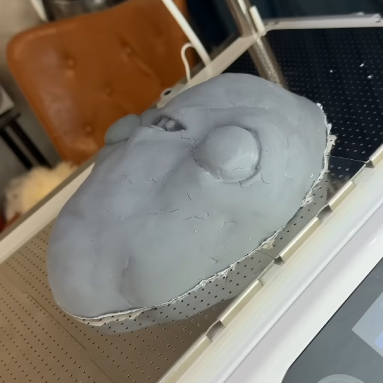 The finished mould is ready for vacuum forming