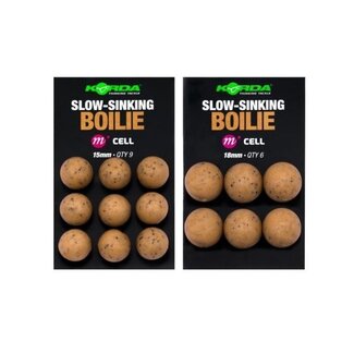 korda plastic slow sinking boilie - cell