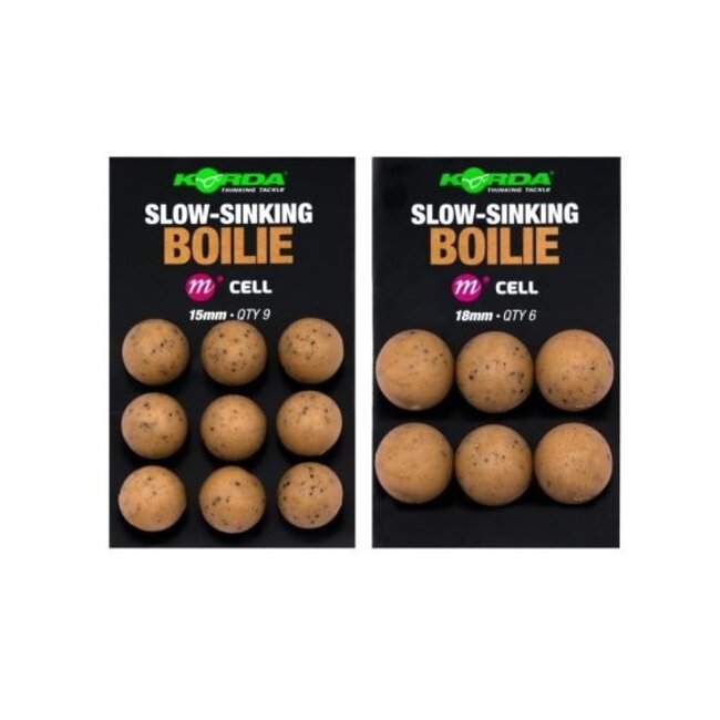 korda plastic slow sinking boilie - cell