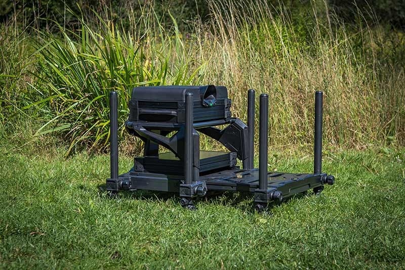 Coffre De Siège Matrix S36 Pro - Édition Noire Pour La Pêche