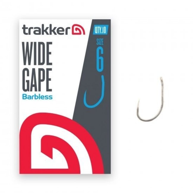 trakker wide gape hooks (barbless)