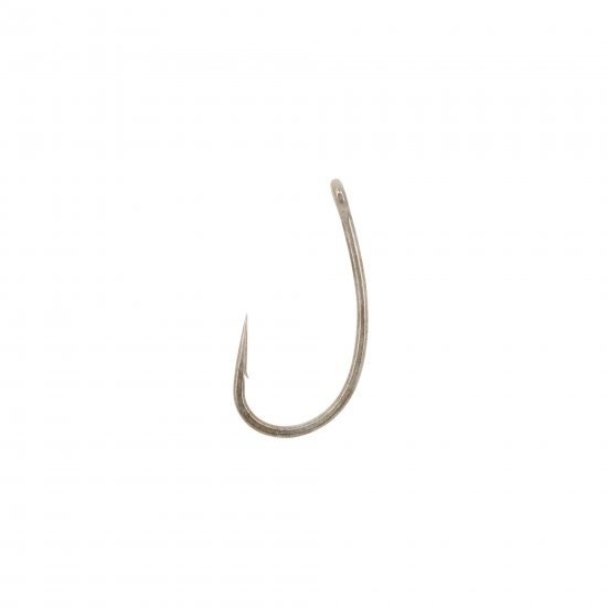 Carp On - Confezione Da 10 Ami Da Pesca Con Gambo Curvo E Rivestimento Teflon | Micro Barbed, Acciaio Al Carbonio, Taglie 4-6-8-10