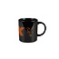 fox mug black / orange
