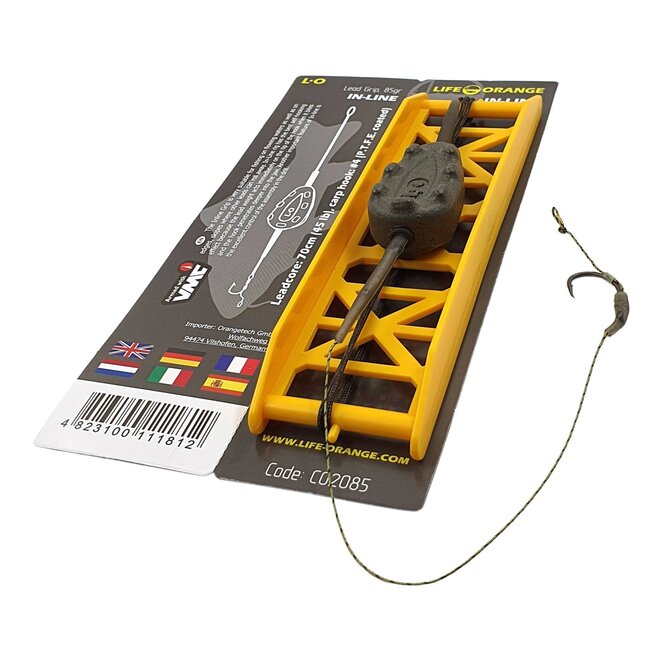 life orange inline grip karperonderlijn