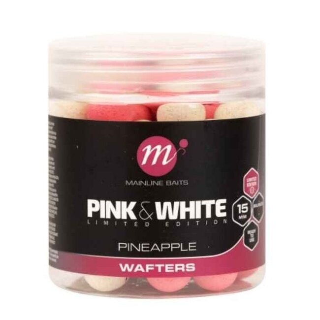 mainline fluoro pink & white pineapple wafters 15mm