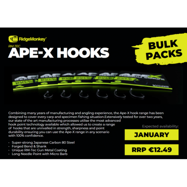 ridgemonkey ape-x straight point **bulk pack