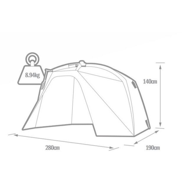 solar tackle south westerfly pro uni spider bivvy