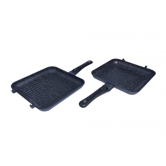 ridgemonkey connect pan & griddle xxl granite edition