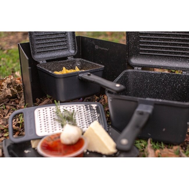 ridgemonkey connect deep pan & griddle granite edition