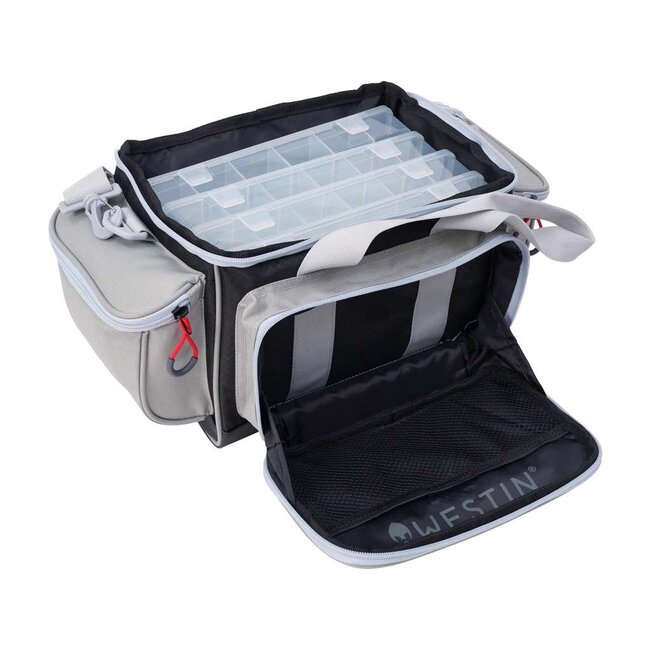 westin w3 lure loader large + 4 boxen grey black