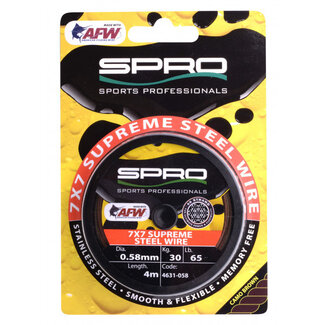 Spro 7x7 super steel supreme afw wire 0.58mm **laatste kans**