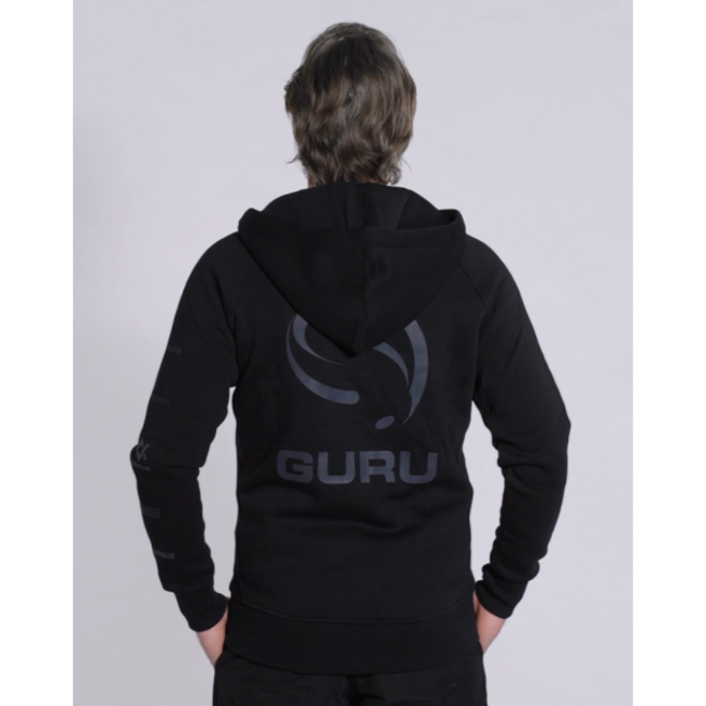 guru semi logo hoodie black