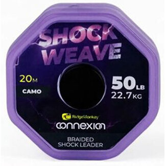 ridgemonkey connexion shock weave braided shock leader 50lb