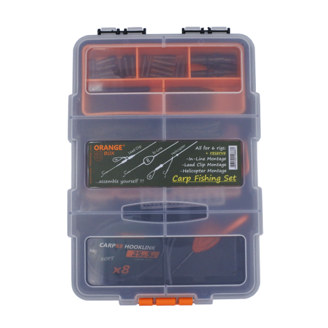 life orange carp fishing 90 delig set
