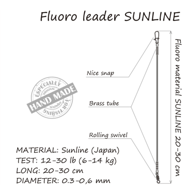 life orange fluoro leader